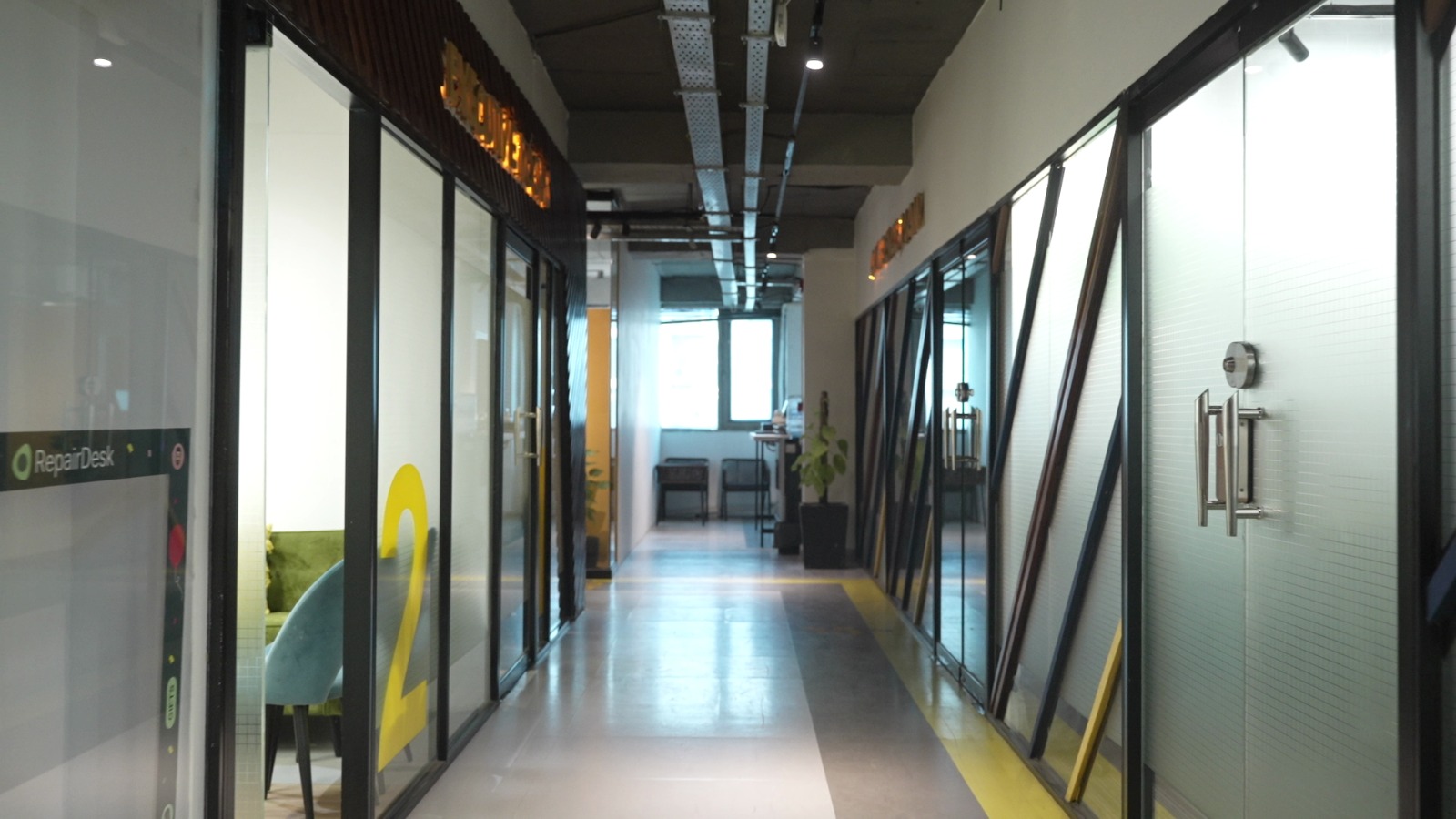 Office Glass Corridor